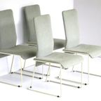 Set Van 4 Vintage Post Modern Design Eetkamerstoelen thumbnail 6