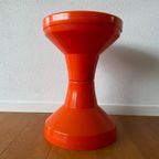 Vintage Oranje Plastic Kruk Van Henry Massonnet Tam Tam thumbnail 7