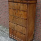 Antieke Chiffonnière - Ladenkast thumbnail 5