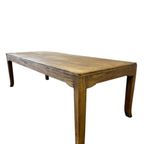 Vintage Xl Houten Tafel In Eik thumbnail 7