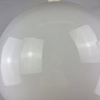 Large Mid-century Fully White Acrylic Mushroom Table Lamp Xl 1970 thumbnail 11
