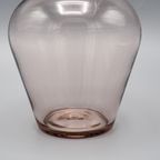 Vintage Roze Glazen Vaas Gevouwen Rand thumbnail 7