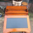 Klassieke Davenport Secretaire Schrijftafel, Laptop Bureau thumbnail 6