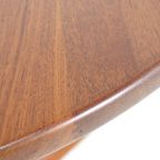 Ronde 2x Verlengbare Massief Teak Deens Eettafel Tafel Vintage thumbnail 4