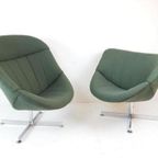 2 Rudolf Wolf Swivel Chair Modello Groen Ploegwool Fauteuils thumbnail 2