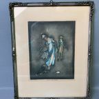 2 Litho'S Jennie Harbour Art Nouveau - La Voix Du Maitre (Hond) & My Peggy thumbnail 15