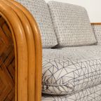 Sofa 2-Zit Bamboo And Rattan Met Grafisch Patroon thumbnail 17