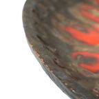 Vintage Terracotta Fruitschaal Schaal Fat Lava Stijl Oranje Grijs 29Cm thumbnail 10
