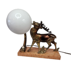 Art Deco Lamp Met Hert thumbnail 2