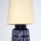 West Germany Vloerlamp Keramiek 942-45 Blauw Vintage thumbnail 17