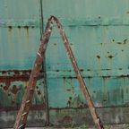 Industriele Vintage Houten Schildersladder, Schilderstrap thumbnail 7