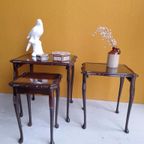 Vintage Engelse Nesting Tables, Bijzettafeltjes, Mimiset thumbnail 5