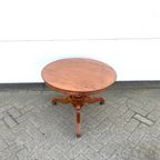 Ronde Mahoniehouten Salontafel thumbnail 2