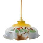 Artdeco Hanglamp Wit Opaline Landschap 1930’s thumbnail 2