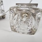 Vandeheg - Kubus - Glazen Ice Lampen - Set (2) - Glas - Metaal - Halogeen - 90'S thumbnail 5