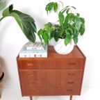 Vintage Secretaire | Kaptafel Teak Fineer Ladekast Spiegel thumbnail 4