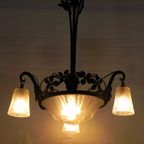 Art Deco Hanglamp Muller Freres Luneville Jaren 30 thumbnail 18