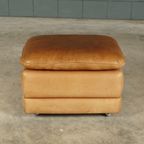 Vintage Leren Fauteuil Met Hocker – Hans Kaufeld – Jaren 70 thumbnail 9