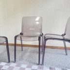 Set Van 4 Lila Plexiglazen Casprini Stoelen Model Tiffany thumbnail 9