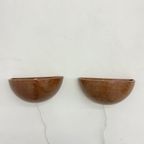 Set Of 2 Ceramic Wall Lights Sconce , 1970S thumbnail 16