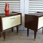 Mooie Vintage Highboard Midcentury Retro Buffet Wandkast thumbnail 21