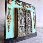 Bronze Messing Antique Fireplace Doors thumbnail 7