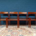 4x Vintage Deens Design Stoelen, Jaren '60 thumbnail 2