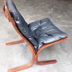 Originele Westnofa Siësta Chair, Low Back | Ingmar Relling | Zwart Leer thumbnail 10