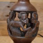 Schemerlamp Mens Figuur Tropisch Hout thumbnail 3