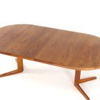 Korup Ronde 2x Verlengbare Eettafel Vintage Deens Massief Teak 'nollund' thumbnail 15