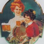 Bierreclame Pilsner Urquell Op Een Facet Geslepen Glasplaat. thumbnail 10