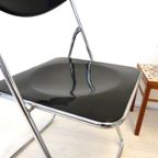 Vintage Klapstoel IKEA Chroom Zwart Niels Gammelgaard thumbnail 4