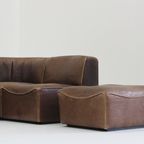 Vintage De Sede Ds15 Bruin Leer Modulair Sofa 1970S thumbnail 16