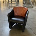 Leolux Suva Vintage Leather Orange And Black thumbnail 3