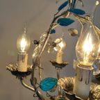 Banci Firenze Design Kroonluchter Hanglamp Blauwe Details thumbnail 6