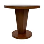 Vintage Bijzettafel Art Deco Stijl Jaren 80 Hout Taletje thumbnail 11