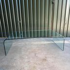 Vintage Glazen Xl Salontafel, Fiam Stijl 'Waterfall' thumbnail 6