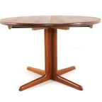 Ronde 2x Verlengbare Massief Teak Deens Eettafel Tafel Vintage thumbnail 5