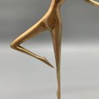 Messing Ballerina Op Koperen Voet 60's thumbnail 4