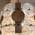 Deense Vintage Hanglamp Teak Glas thumbnail 5