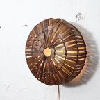 Bamboe Wandlamp Rond Bruin S thumbnail 9