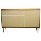 Vintage Mid Century Highboard Kast Lade En Deuren Teak Fineer 200Cm thumbnail 3