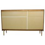 Vintage Mid Century Highboard Kast Lade En Deuren Teak Fineer 200Cm thumbnail 2