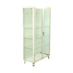 Oude Metalen Apothekerskast Medicijnkast Glas Industrieel 1970S thumbnail 15