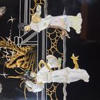 Vintage Chinese Vitrinekast / Aziatische Kast / Chinoiserie / Oosterse Kast / Display Cabinet / Bohemian Kast thumbnail 15