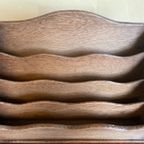 Postbakje Bureau Brievenbakje Eiken Art Deco 1930 Frans thumbnail 12