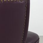 Paar Aubergine Leren Cocktailfauteuils 69042 thumbnail 7