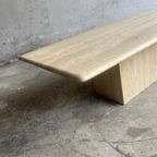 Vintage Italian Travertine Coffee Table, 1960S thumbnail 8