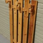 Vintage 1960S Scandi Massief Grenen Wandkapstok thumbnail 9