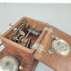 Antieke Houten Wandtelefoon thumbnail 6